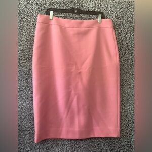 NWT J Crew No. 2 Pencil® skirt in Italian stretch wool pink Size 16 T with flaws